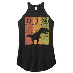 Dinosaur Periodic Table Elements T Rex Dino Paleontologist Women's Perfect Tri Rocker Tank