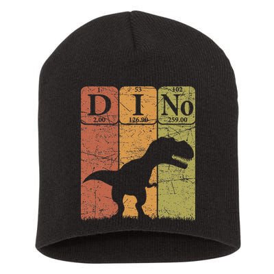 Dinosaur Periodic Table Elements T Rex Dino Paleontologist Short Acrylic Beanie