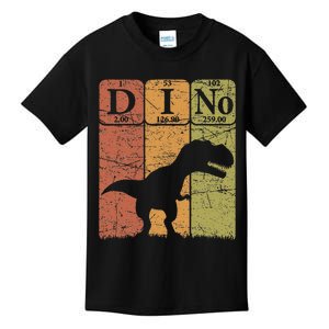 Dinosaur Periodic Table Elements T Rex Dino Paleontologist Kids T-Shirt