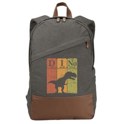 Dinosaur Periodic Table Elements T Rex Dino Paleontologist Cotton Canvas Backpack