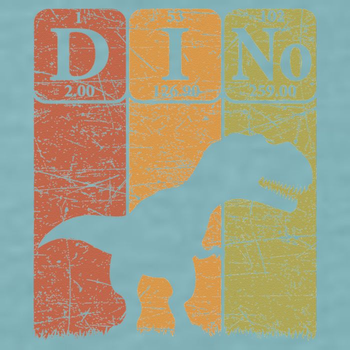 Dinosaur Periodic Table Elements T Rex Dino Paleontologist Sueded Cloud Jersey T-Shirt