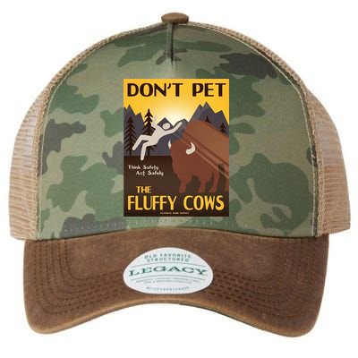 Dont Pet The Fluffy Cows Legacy Tie Dye Trucker Hat