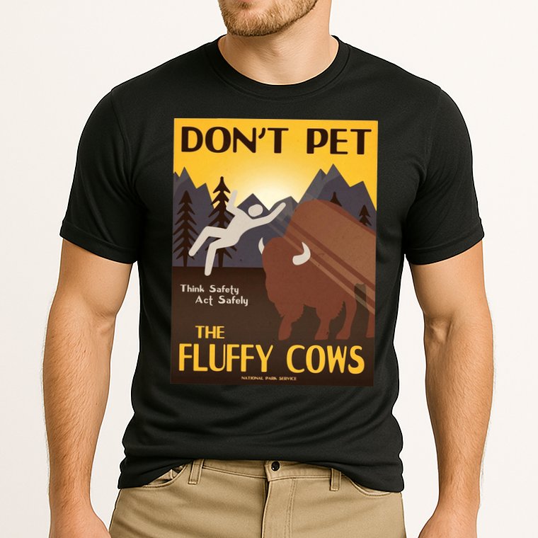 Dont Pet The Fluffy Cows Performance Shirt