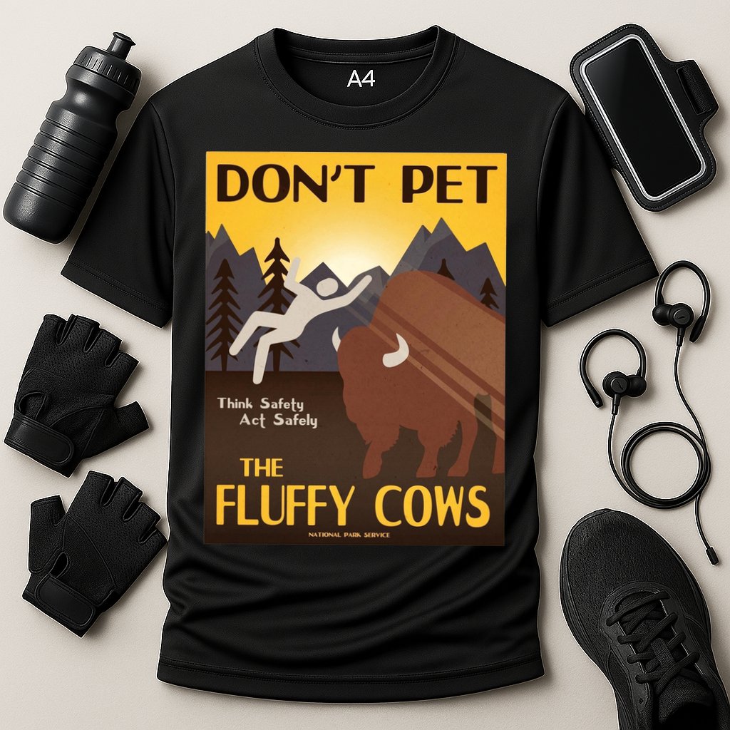 Dont Pet The Fluffy Cows Performance Shirt