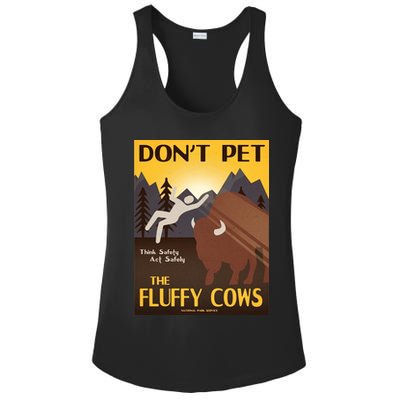 Dont Pet The Fluffy Cows Ladies PosiCharge Competitor Racerback Tank