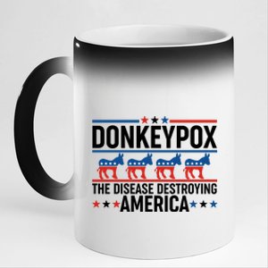 Donkey Pox The Disease Destroying America 11oz Black Color Changing Mug