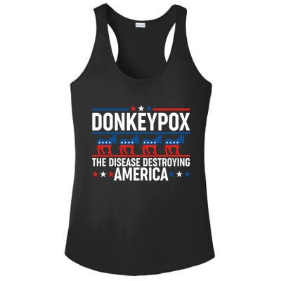 Donkey Pox The Disease Destroying America Ladies PosiCharge Competitor Racerback Tank
