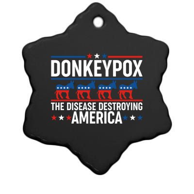 Donkey Pox The Disease Destroying America Ceramic Star Ornament