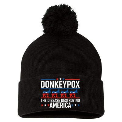 Donkey Pox The Disease Destroying America Pom Pom 12in Knit Beanie