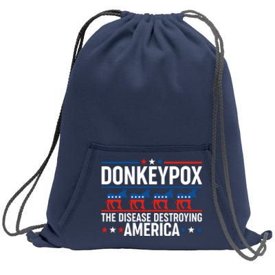 Donkey Pox The Disease Destroying America Sweatshirt Cinch Pack Bag