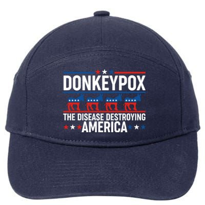 Donkey Pox The Disease Destroying America 7-Panel Snapback Hat