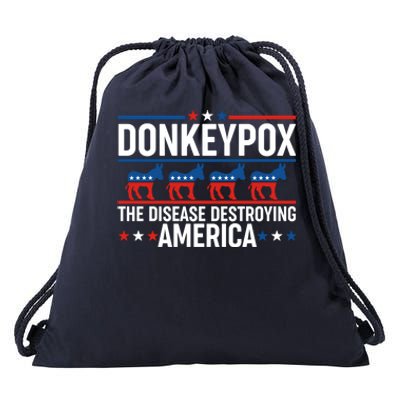 Donkey Pox The Disease Destroying America Drawstring Bag