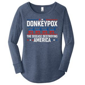 Donkey Pox The Disease Destroying America Women's Perfect Tri Tunic Long Sleeve Shirt