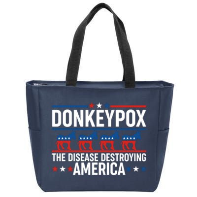 Donkey Pox The Disease Destroying America Zip Tote Bag