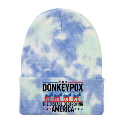 Donkey Pox The Disease Destroying America Tie Dye 12in Knit Beanie