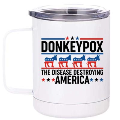 Donkey Pox The Disease Destroying America 12 oz Stainless Steel Tumbler Cup