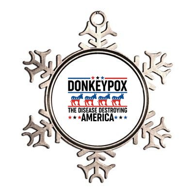 Donkey Pox The Disease Destroying America Metallic Star Ornament