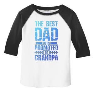 Dad Promoted To Grandpa With Dad Grandpa Funny Gift Toddler Fine Jersey T-Shirt