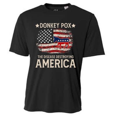 Donkey Pox The Disease Destroying America Funny Donkeypox Cooling Performance Crew T-Shirt