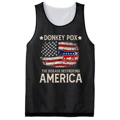 Donkey Pox The Disease Destroying America Funny Donkeypox Mesh Reversible Basketball Jersey Tank