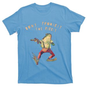 Don't Prohibit The Ribbit Frog Groovy T-Shirt