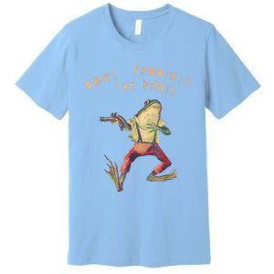 Don't Prohibit The Ribbit Frog Groovy Premium T-Shirt