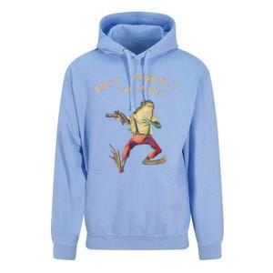 Don't Prohibit The Ribbit Frog Groovy Unisex Surf Hoodie