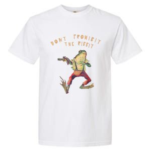 Don't Prohibit The Ribbit Frog Groovy Garment-Dyed Heavyweight T-Shirt