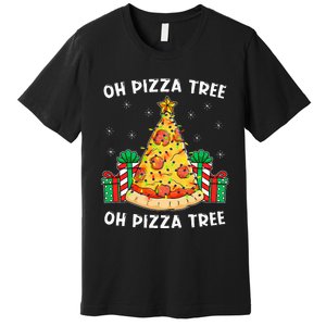 Delicious Pizza Tree Xmas Gift Festive Christmas Decoration Premium T-Shirt