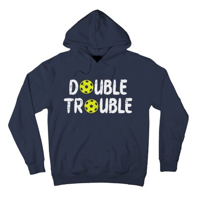 Double Pickleball Trouble Pickle Ball Matching Hoodie