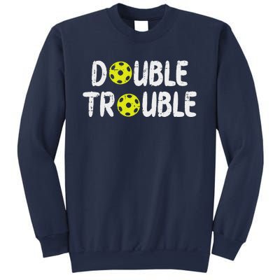 Double Pickleball Trouble Pickle Ball Matching Sweatshirt