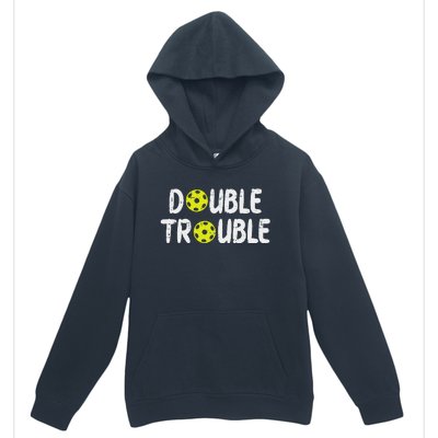 Double Pickleball Trouble Pickle Ball Matching Urban Pullover Hoodie