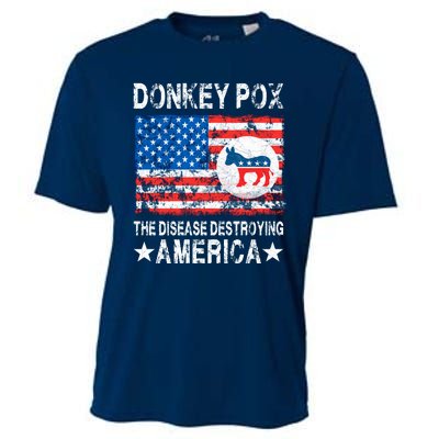 Donkey Pox The Disease Destroying America Vintage Look Cooling Performance Crew T-Shirt