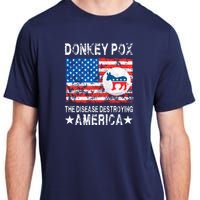 Donkey Pox The Disease Destroying America Vintage Look Adult ChromaSoft Performance T-Shirt