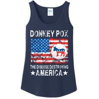 Donkey Pox The Disease Destroying America Vintage Look Ladies Essential Tank