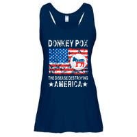 Donkey Pox The Disease Destroying America Vintage Look Ladies Essential Flowy Tank