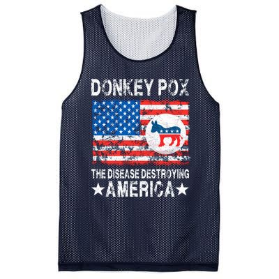 Donkey Pox The Disease Destroying America Vintage Look Mesh Reversible Basketball Jersey Tank