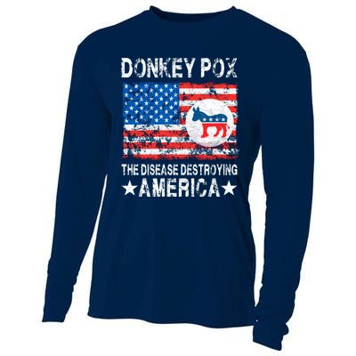 Donkey Pox The Disease Destroying America Vintage Look Cooling Performance Long Sleeve Crew