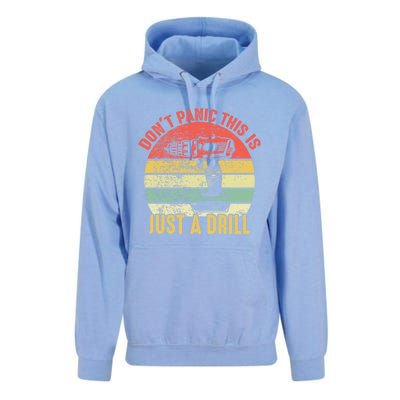 Don't Panic This Is Just A Drill Vintage Funny Tool Diy Gift Unisex Surf Hoodie