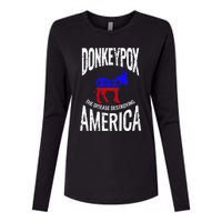 Donkey Pox The Disease Destroying America Funny Donkeypox Womens Cotton Relaxed Long Sleeve T-Shirt