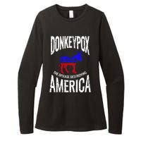 Donkey Pox The Disease Destroying America Funny Donkeypox Womens CVC Long Sleeve Shirt