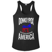 Donkey Pox The Disease Destroying America Funny Donkeypox Ladies PosiCharge Competitor Racerback Tank