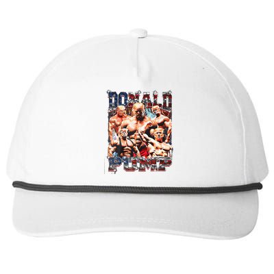 Donald Pump Trump 2024 Patriotic Trump Pump Snapback Five-Panel Rope Hat