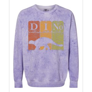 Dinosaur Periodic Table Elements Ankylosaurus Paleontologist Colorblast Crewneck Sweatshirt