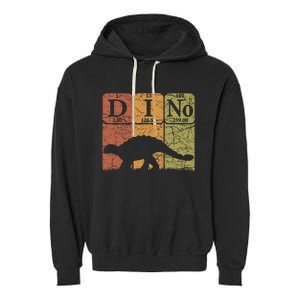 Dinosaur Periodic Table Elements Ankylosaurus Paleontologist Garment-Dyed Fleece Hoodie