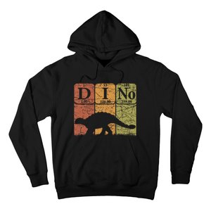 Dinosaur Periodic Table Elements Ankylosaurus Paleontologist Hoodie