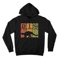 Dinosaur Periodic Table Elements Ankylosaurus Paleontologist Hoodie