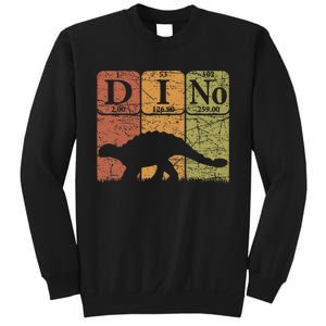 Dinosaur Periodic Table Elements Ankylosaurus Paleontologist Sweatshirt