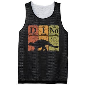 Dinosaur Periodic Table Elements Ankylosaurus Paleontologist Mesh Reversible Basketball Jersey Tank