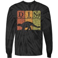 Dinosaur Periodic Table Elements Ankylosaurus Paleontologist Tie-Dye Long Sleeve Shirt